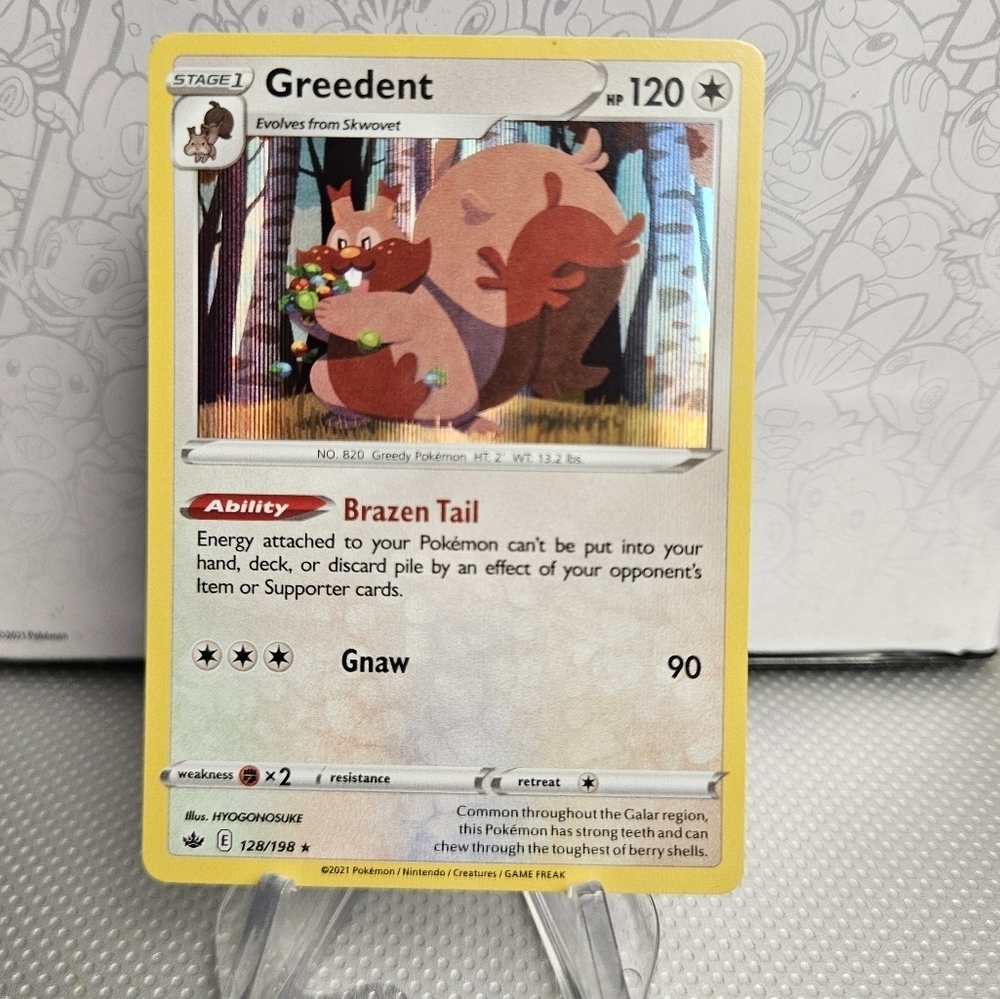 Greedent 128/198 Pokemon TCG Holo Rare